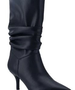 Marc Fisher Manya 2 Womens Faux Leather Pointed Toe Mid-Calf Boots