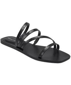 Marc Fisher Bonina Womens Faux Leather Strappy Flats