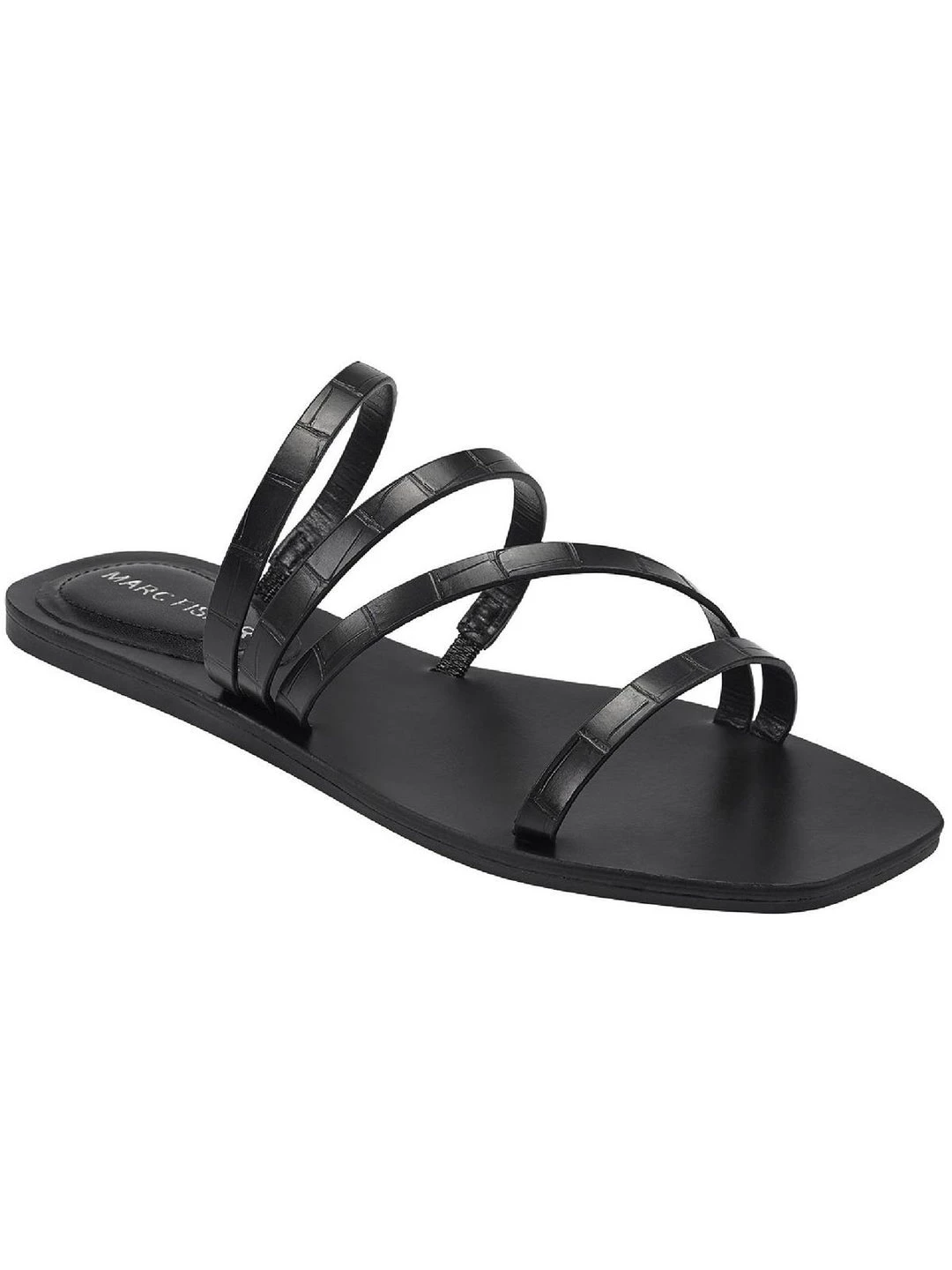 Marc Fisher Bonina Womens Faux Leather Strappy Flats 3 Marc Fisher Bonina Womens Faux Leather Strappy Flats