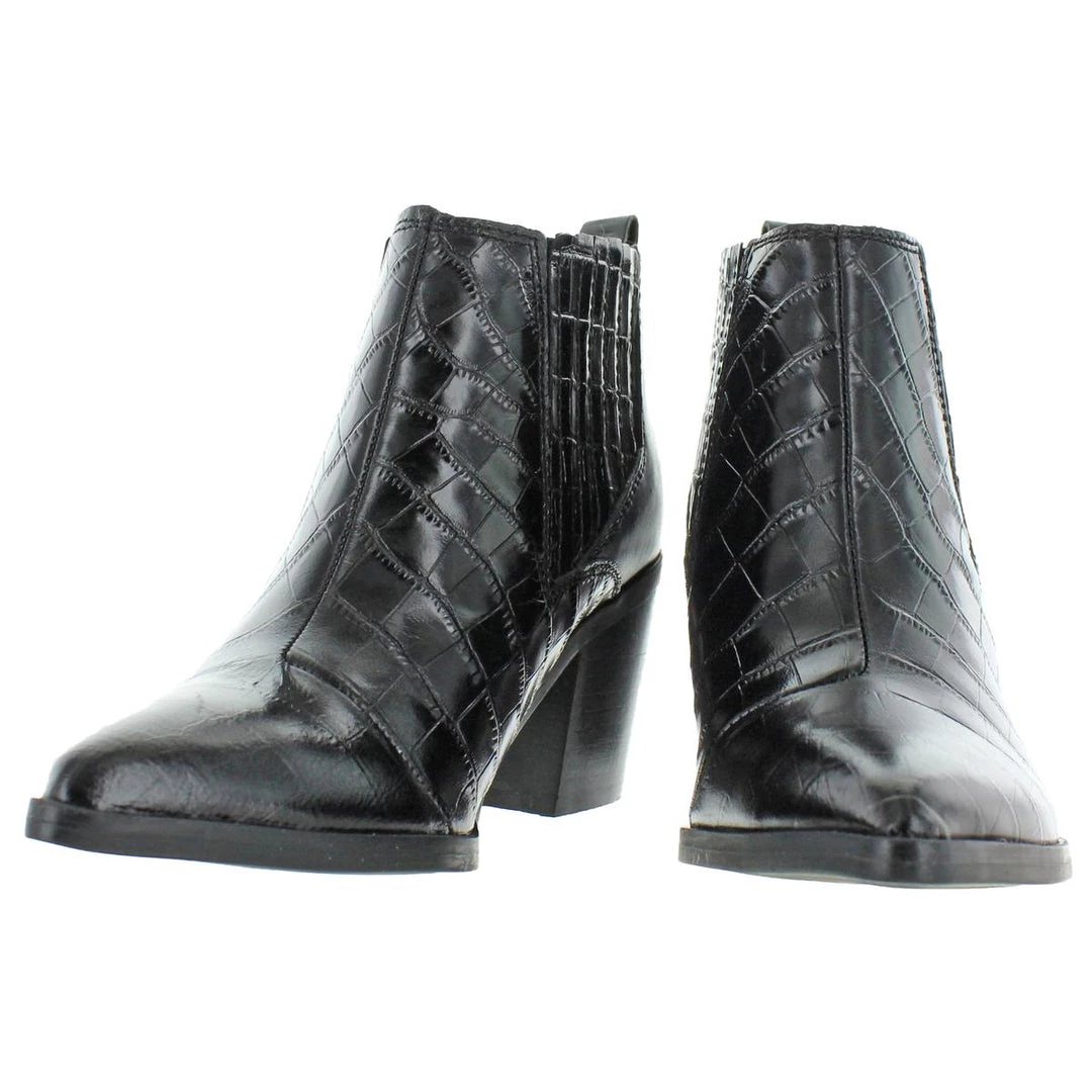 Marc Fisher Rental 2 Womens Faux Leather Ankle Booties 5 Marc Fisher Rental 2 Womens Faux Leather Ankle Booties - Image 3