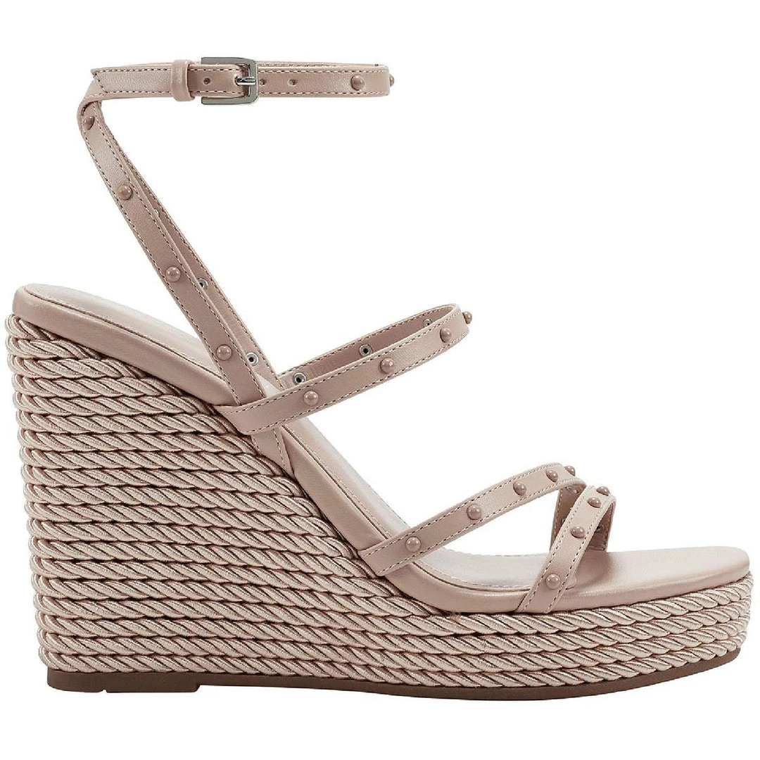 Marc Fisher Zig Womens Faux Leather Studded Wedge Sandals 4 Marc Fisher Zig Womens Faux Leather Studded Wedge Sandals - Image 2