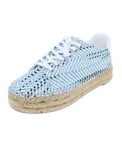 Marc Fisher Mandi 3 Womens Jute Leather Trim Espadrilles