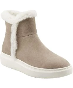 Marc Fisher Foggie Womens Suede Round Toe Ankle Boots