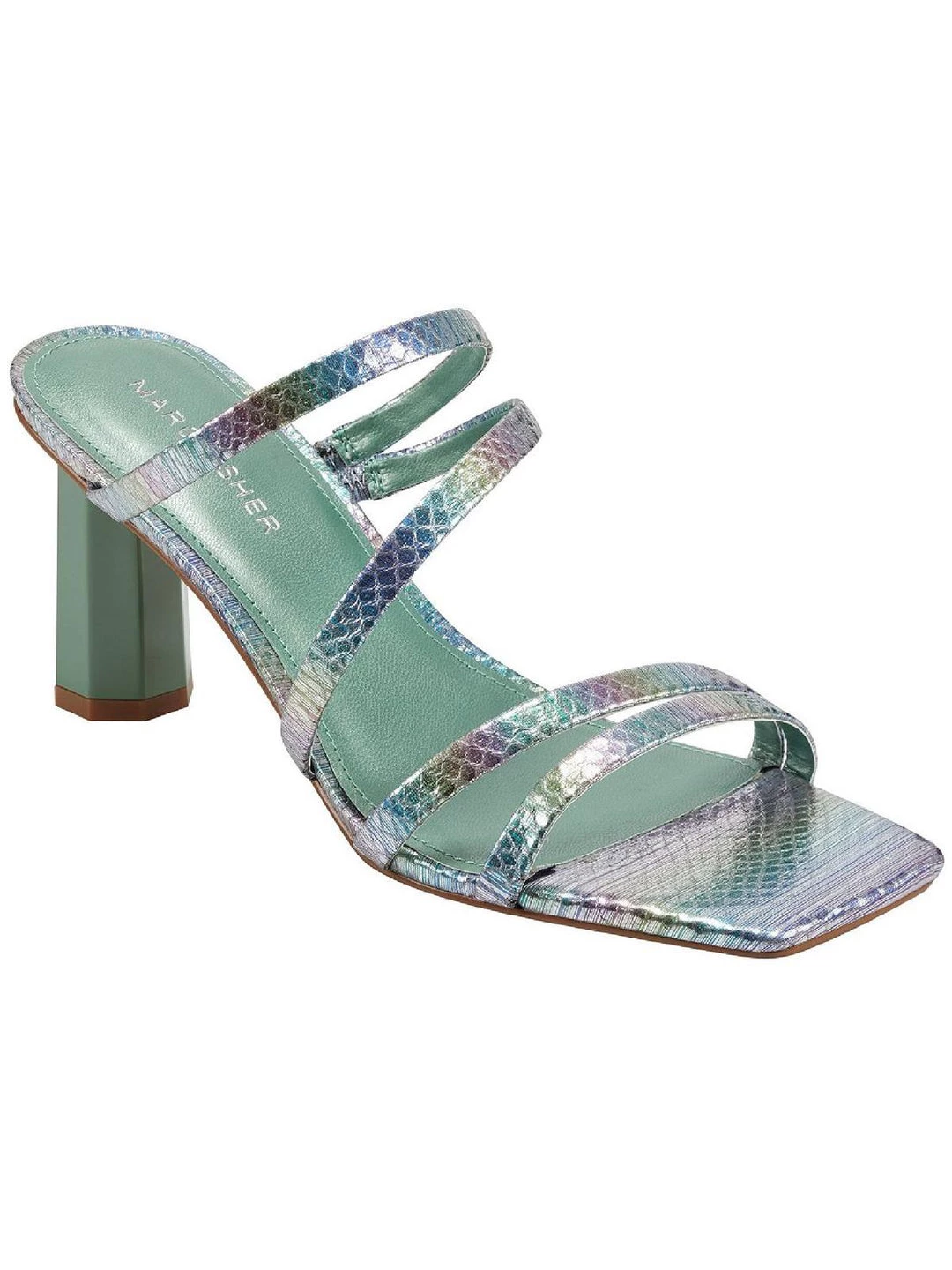 Marc Fisher Kristin Womens Faux Leather Slip On Strappy Sandals 6 Marc Fisher Kristin Womens Faux Leather Slip On Strappy Sandals - Image 4