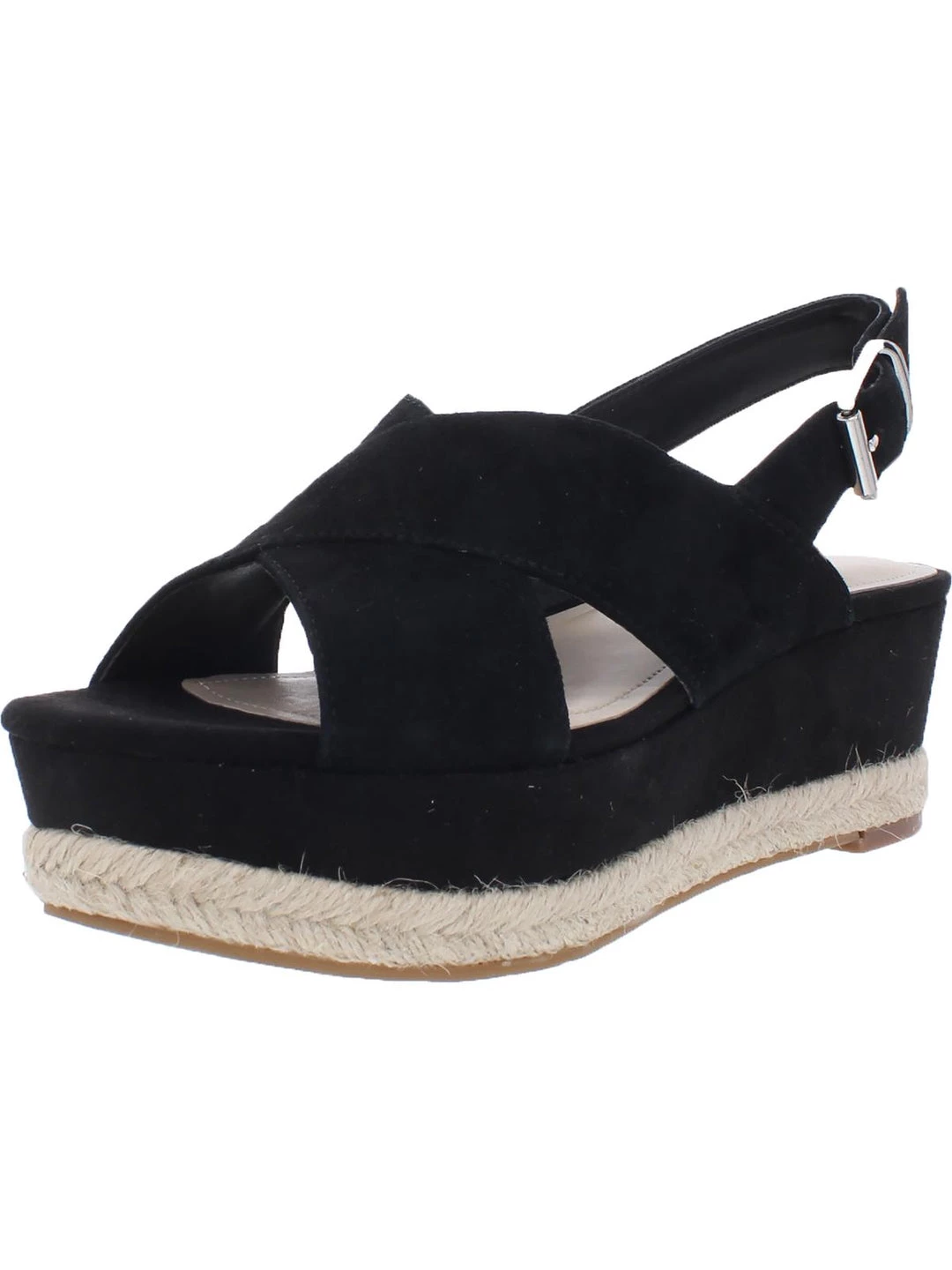 Marc Fisher Flama Womens Suede Criss-Cross Front Espadrilles 3 Marc Fisher Flama Womens Suede Criss-Cross Front Espadrilles