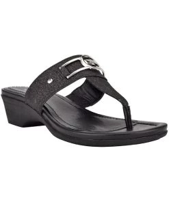 Marc Fisher Sales 28 Marc Fisher Ashlin Womens Sparkle Logo Thong Sandals