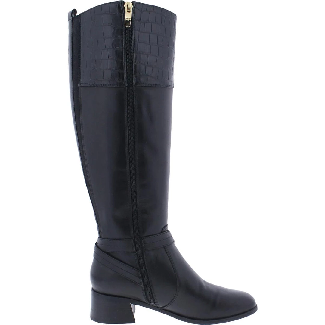 Marc Fisher Womens Embossed Leather Knee-High Boots 4 Marc Fisher Womens Embossed Leather Knee-High Boots - Image 2