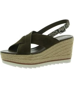 Marc Fisher Zevra Womens Suede Platform Wedge Sandals