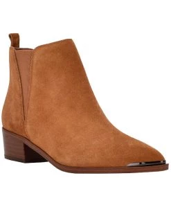 Marc Fisher Mady Womens Suede Heel Chelsea Boots