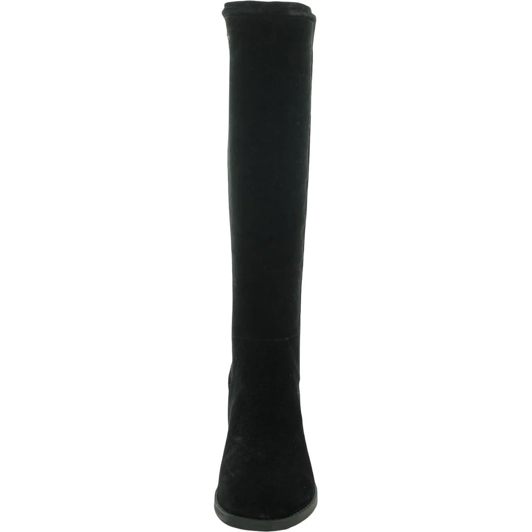 Marc Fisher QM Shiane Womens Suede Stacked Heel Knee-High Boots 5 Marc Fisher QM Shiane Womens Suede Stacked Heel Knee-High Boots - Image 3