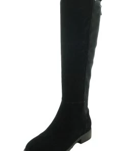 Marc Fisher QM Shiane Womens Suede Stacked Heel Knee-High Boots