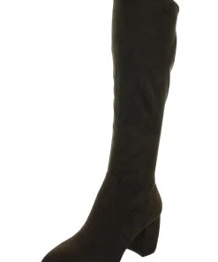 Marc Fisher Lella Womens Faux Suede Pointed Toe Knee-High Boots