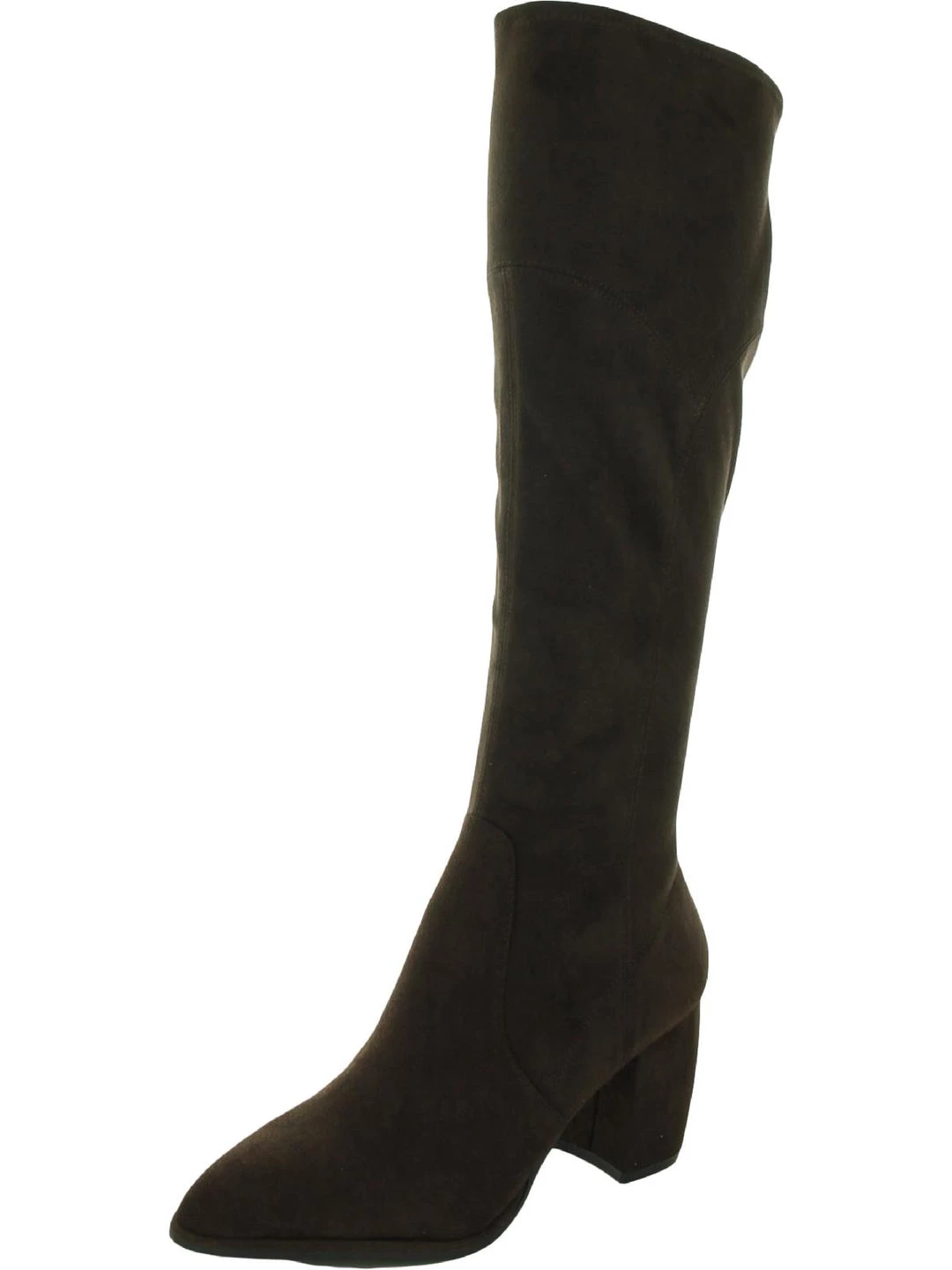 Marc Fisher Lella Womens Faux Suede Pointed Toe Knee-High Boots 3 Marc Fisher Lella Womens Faux Suede Pointed Toe Knee-High Boots