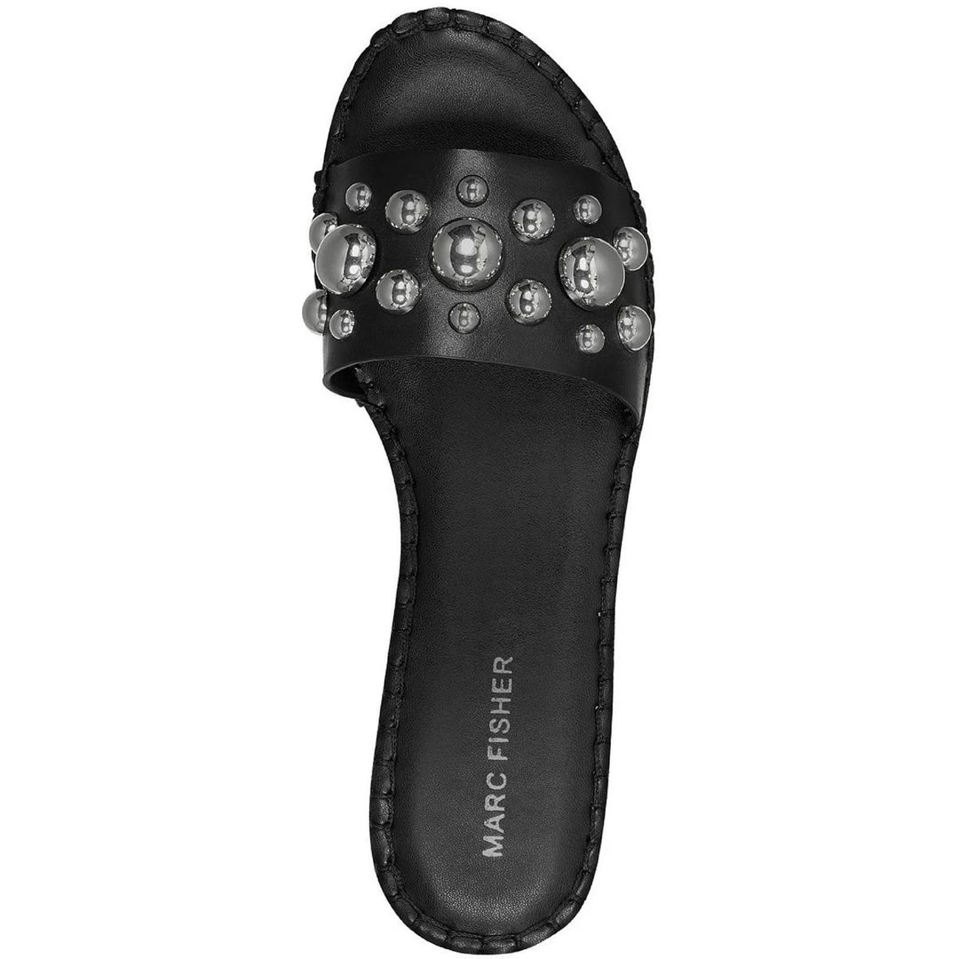 Marc Fisher Beira Womens Faux Leather Mules Slide Sandals 5 Marc Fisher Beira Womens Faux Leather Mules Slide Sandals - Image 3