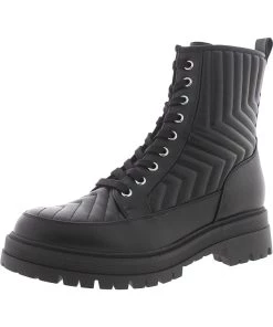 Marc Fisher Pierce Womens Round Toe Ankle Combat & Lace-up Boots