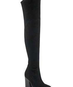 Marc Fisher Meyana Womens Faux Suede Pointed Toe Over-The-Knee Boots