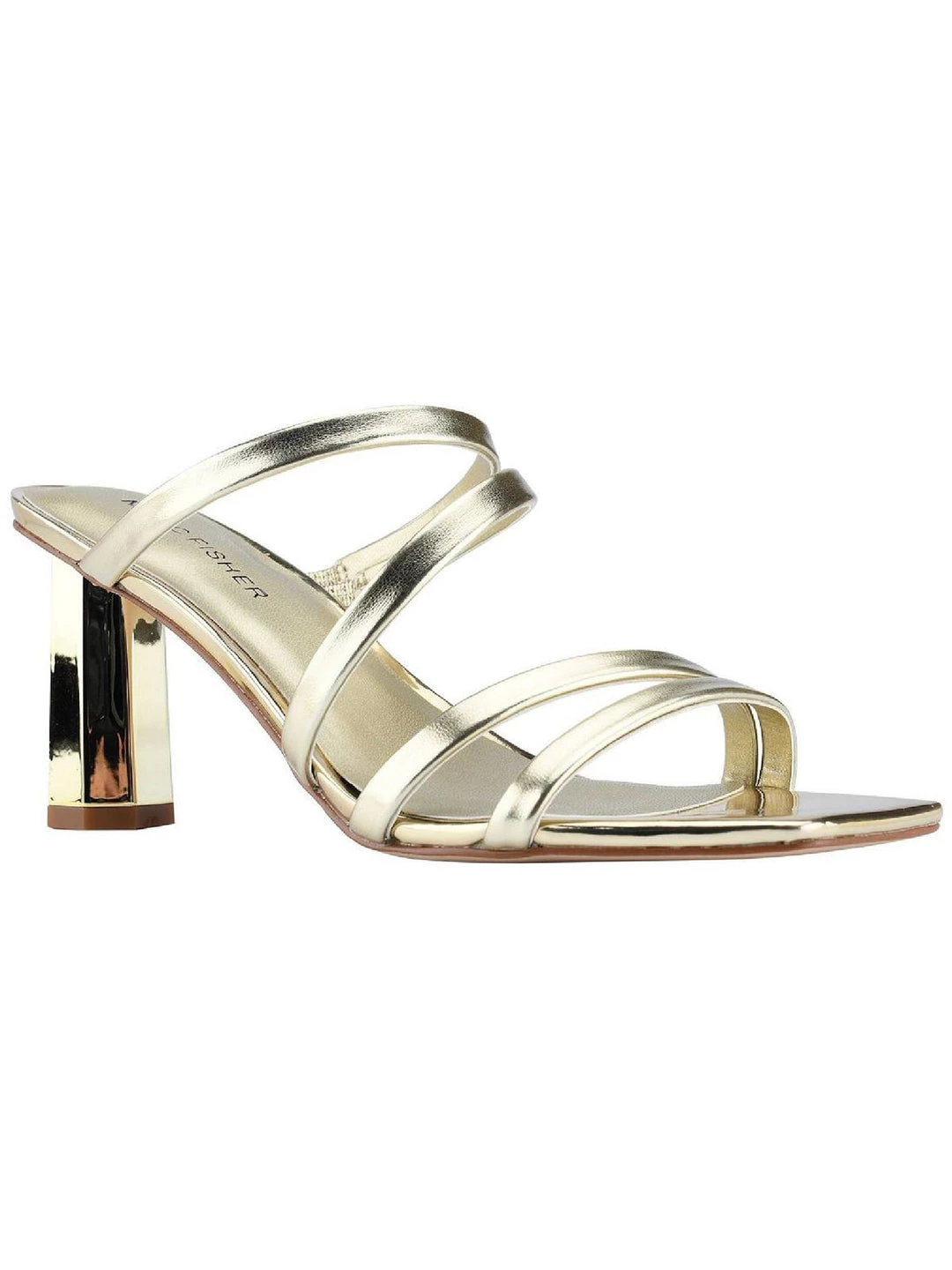 Marc Fisher Kristin Womens Faux Leather Slip On Strappy Sandals 3 Marc Fisher Kristin Womens Faux Leather Slip On Strappy Sandals