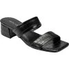 Marc Fisher Yori Womens Faux Leather Slip On Slide Sandals