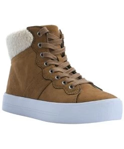 Marc Fisher Dapyr Womens Faux Suede High Top Casual and Fashion Sneakers