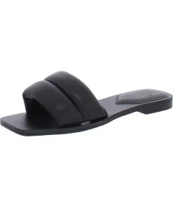 Marc Fisher Ralla Womens Leather Slip On Slide Sandals