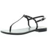 Marc Fisher Fallona Womens Patent Leather Studded Slingback Sandals