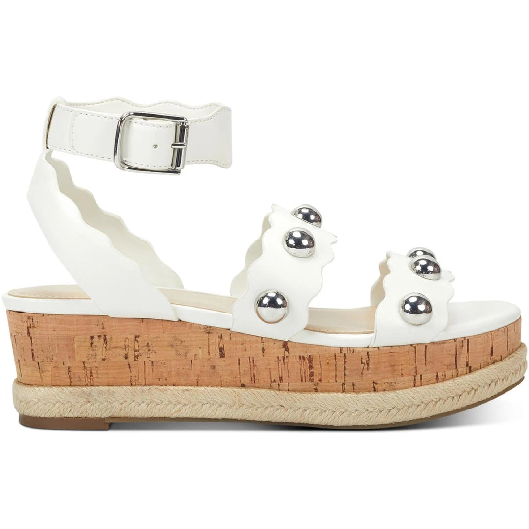 Marc Fisher Faythe Womens Faux Leather Cork Wedge Sandals 4 Marc Fisher Faythe Womens Faux Leather Cork Wedge Sandals - Image 2