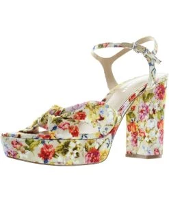 Marc Fisher Deren Womens Printed Buckle Platform Sandals