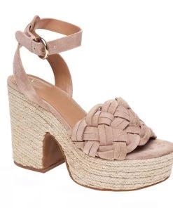 Marc Fisher Sales 40 Marc Fisher Odilia Wedge in Natural Suede for women