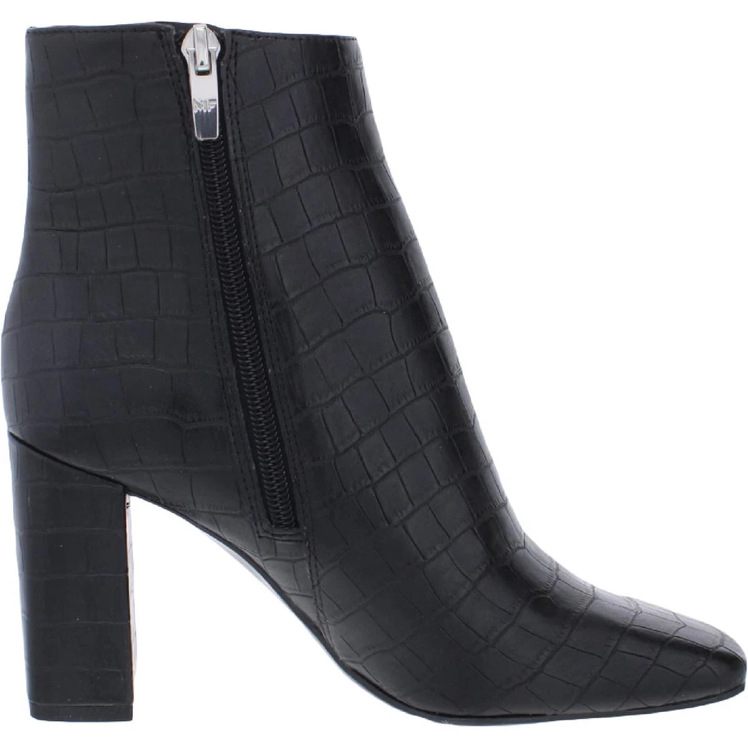 Marc Fisher Nebula 2 Womens Faux Leather Zipper Ankle Boots 4 Marc Fisher Nebula 2 Womens Faux Leather Zipper Ankle Boots - Image 2