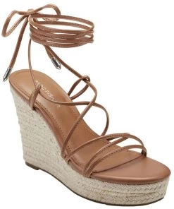 Marc Fisher Kyle Womens Faux Leather Slide On Heels