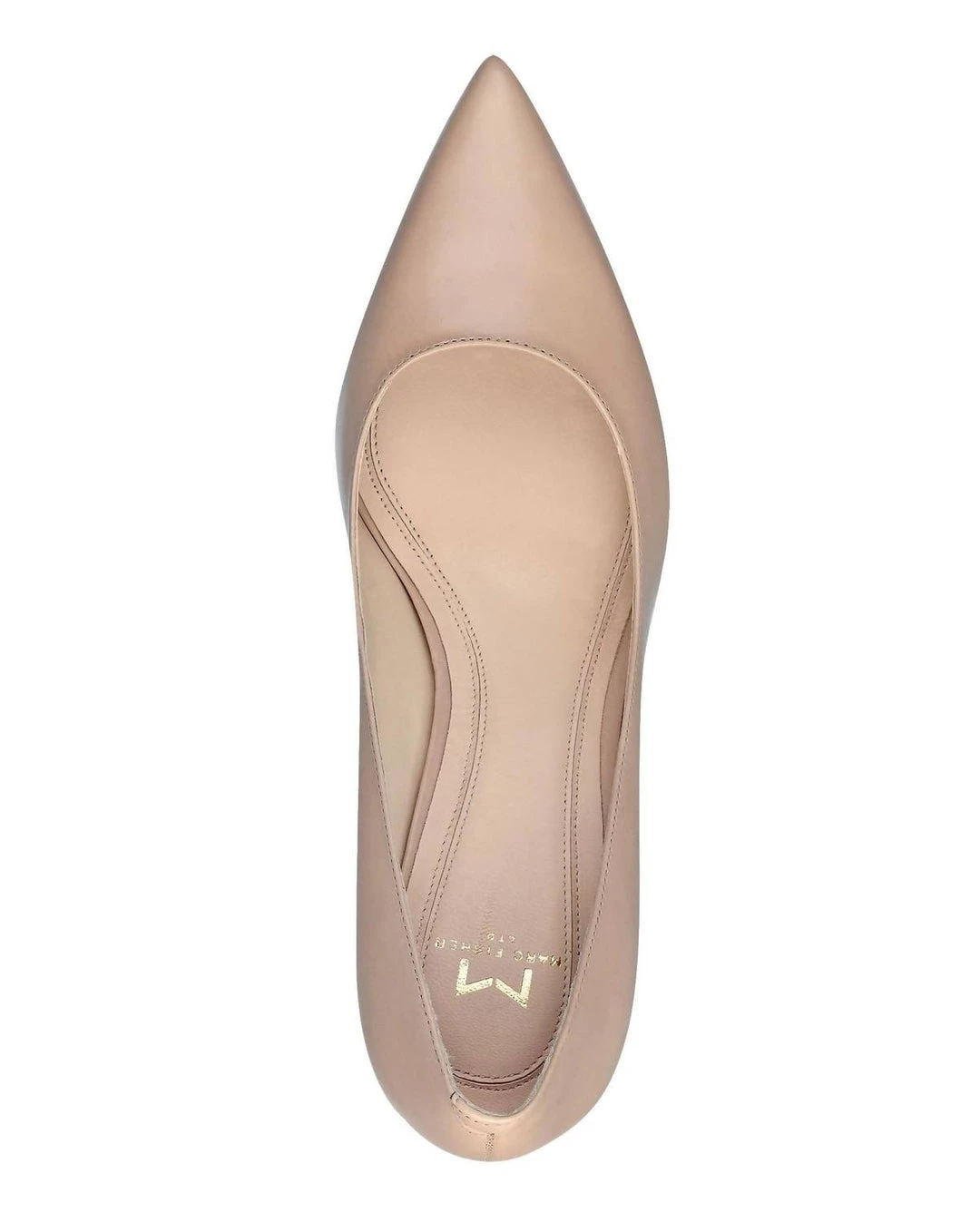 Marc Fisher Zala Block Heel Pointy Toe Pump in Light Natural for women 4 Marc Fisher Zala Block Heel Pointy Toe Pump in Light Natural for women - Image 2