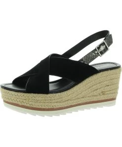 Marc Fisher Sales 38 Marc Fisher Zevra Womens Suede Platform Espadrilles