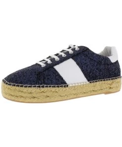 Marc Fisher Womens Leather Glitter Espadrilles