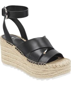 Marc Fisher Raffa Womens Leather Open Toe Heel Sandals