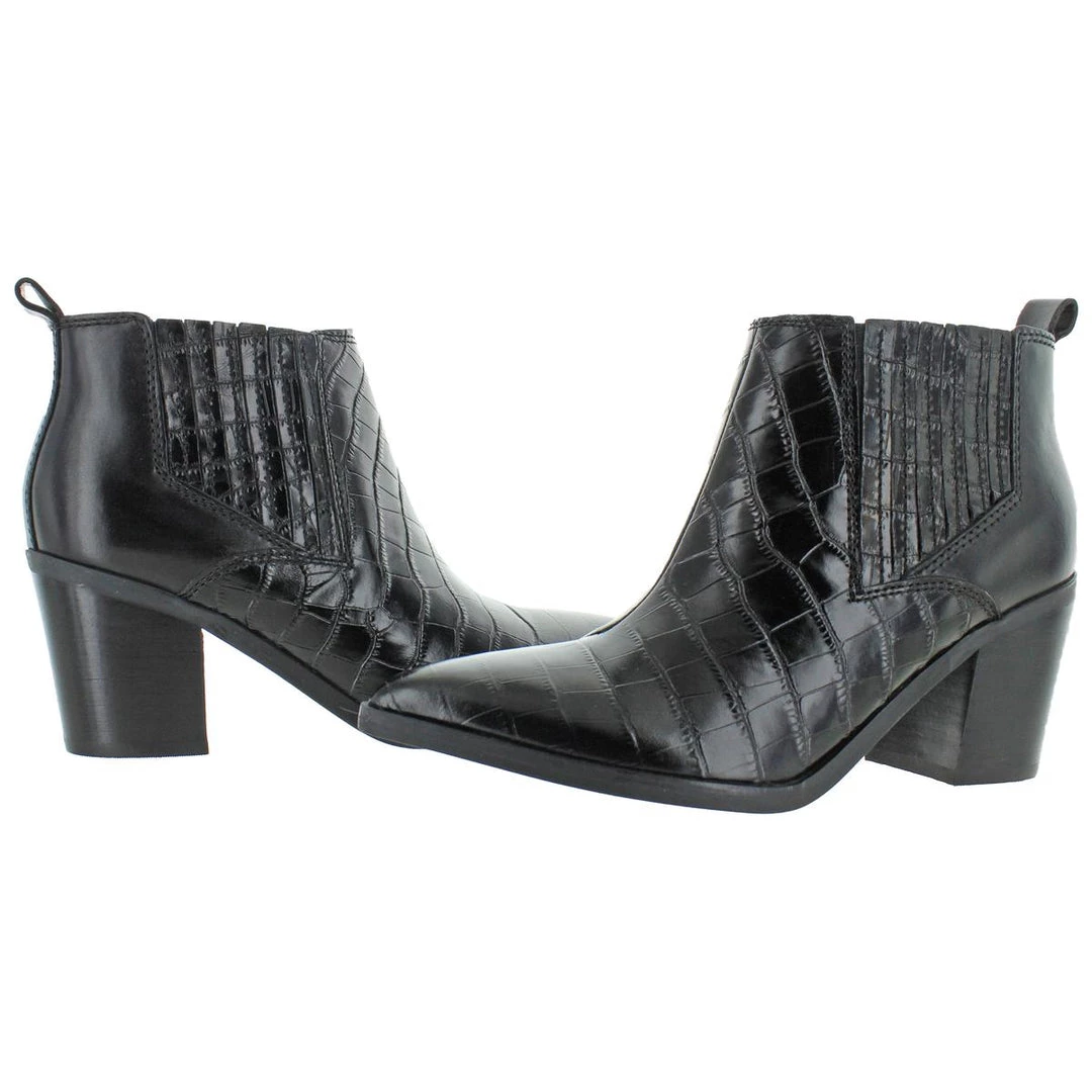 Marc Fisher Rental 2 Womens Faux Leather Ankle Booties 4 Marc Fisher Rental 2 Womens Faux Leather Ankle Booties - Image 2