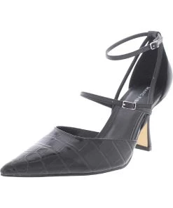 Marc Fisher Riely 2 Womens Pointed Toe Leopard Print Ankle Strap