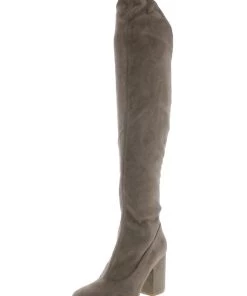 Marc Fisher Praye Womens Faux Suede Round Toe Over-The-Knee Boots
