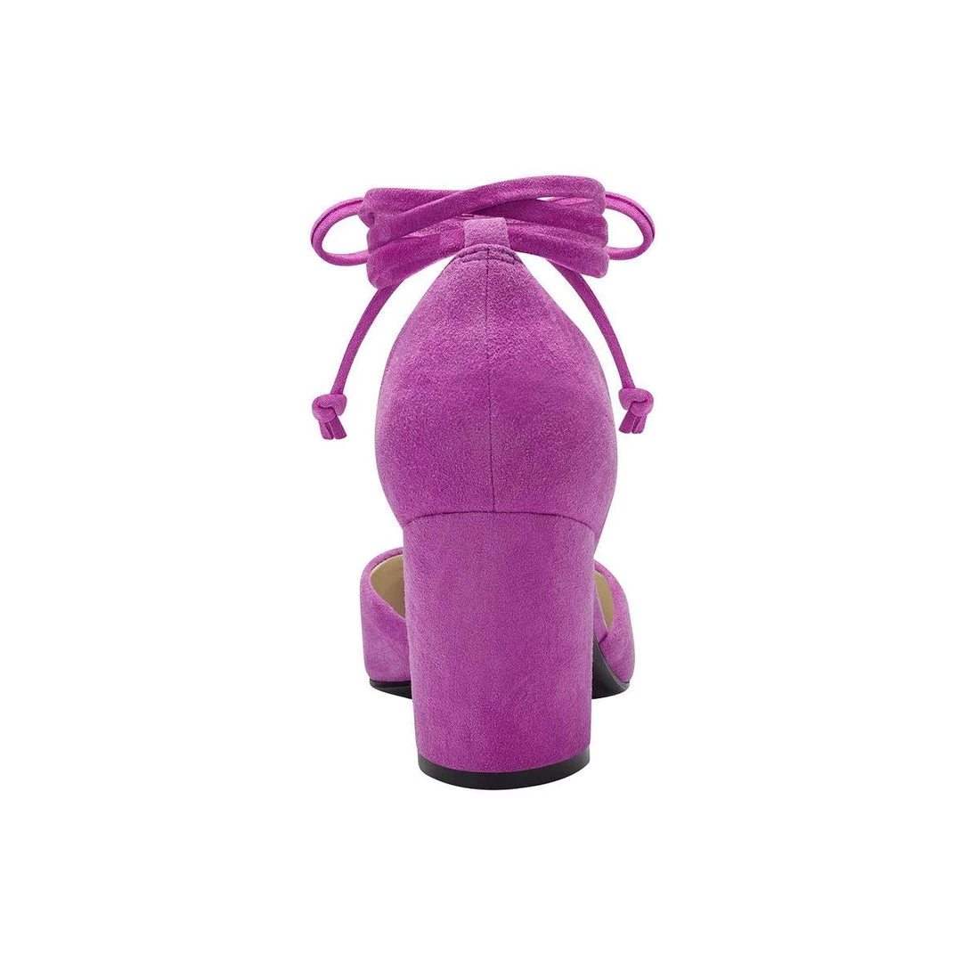 Marc Fisher Cerana Womens Suede Ankle Strap D'Orsay Heels 4 Marc Fisher Cerana Womens Suede Ankle Strap D'Orsay Heels - Image 2